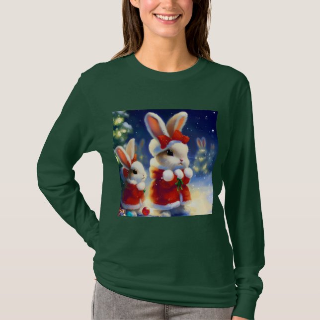 Camiseta Conejo de navidades 3 (Anverso)