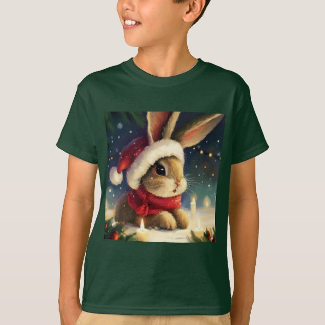 Camiseta Conejo de navidades 4 (Anverso)