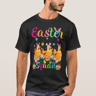 Camiseta Conejo de oreja de pollo de Pascua Equipo Pollo Pá
