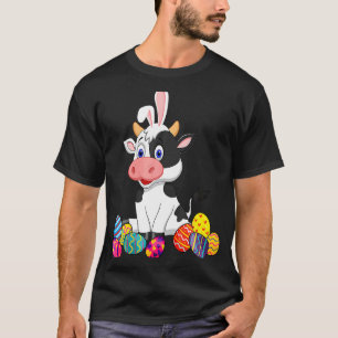Camiseta Conejo de oreja de vaca con Pascua de Pascua Clási