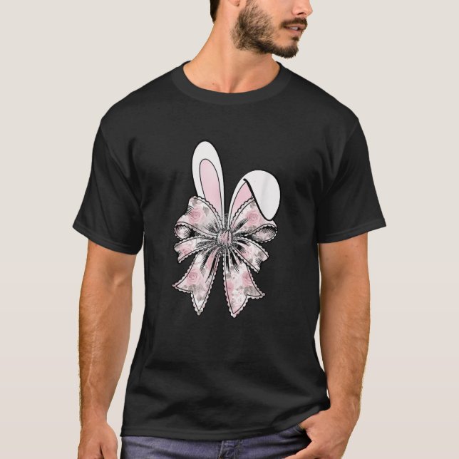 Camiseta Conejo De Orejas Conejo Con Correa De Impresión De (Anverso)