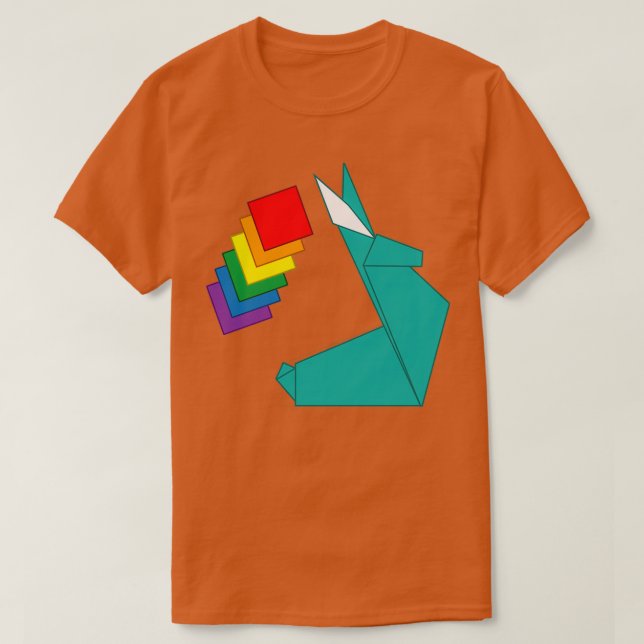 Camiseta Conejo de origami 6 (Diseño del anverso)