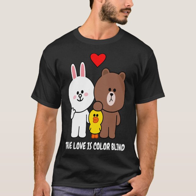 Camiseta Conejo de oso marrón Conejo Conejo Conejo Verdader (Anverso)