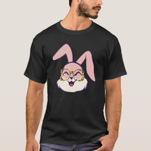 Camiseta Conejo De Pascua Con Gafas De Chita Mujeres De Pas