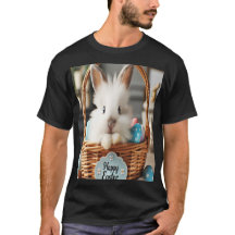 Conejo de Pascua con sus huevos.