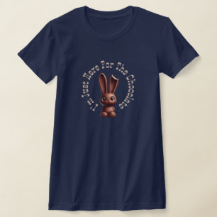 Camiseta Conejo de Pascua de Chocolate - Estoy Acá Por El..