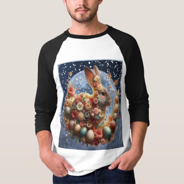 Camiseta Conejo de Pascua de Floración  (Anverso)