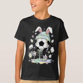 Camiseta Conejo de Pascua de fútbol Huevo Drip Helado Niños