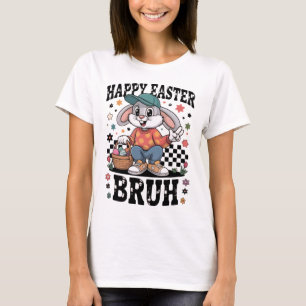 Camiseta Conejo de Pascua Divertido Bruh Conejo Genial co