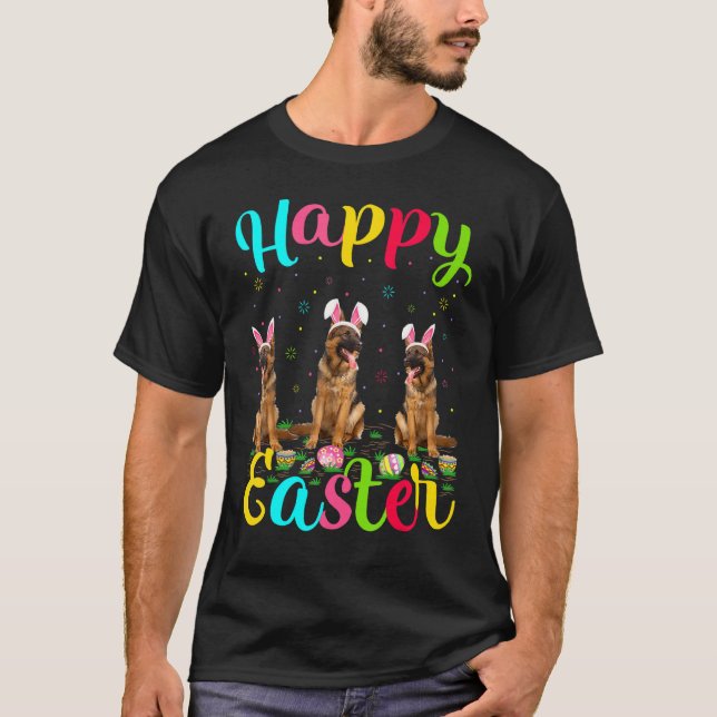 Camiseta Conejo de Pascua Divertido Huevo de Pascua Perro P (Anverso)