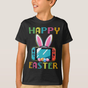 Camiseta Conejo de Pascua Divertido Juego de Video Controla