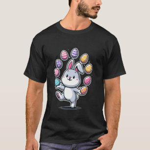 Camiseta Conejo de Pascua divertido y lindo haciendo malaba