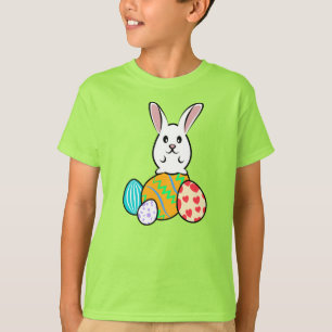 Camiseta Conejo de Pascua en huevos de Pascua