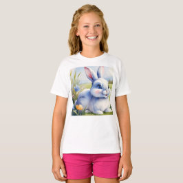 Camiseta Conejo de Pascua en un jardín, Pascua
