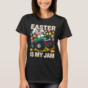Camiseta Conejo de Pascua es mi camión de Jam Truck huevos