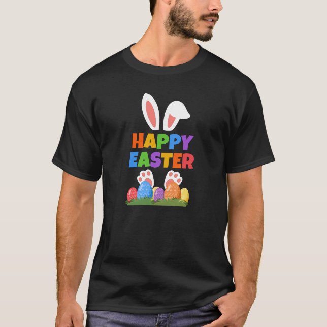 Camiseta Conejo de Pascua feliz (Anverso)
