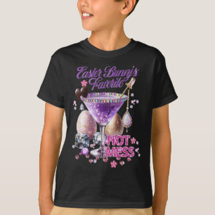 Camiseta Conejo de Pascua Feliz Favorito Desastre Caliente 