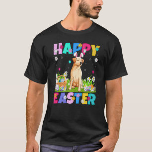 Camiseta Conejo de Pascua feliz Labrador Retriever Perro Pa