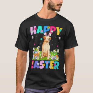 Camiseta Conejo de Pascua feliz Labrador Retriever Perro Pa