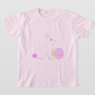 Camiseta Conejo de Pascua Feliz y Huevos 
