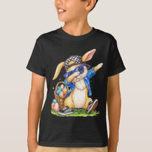 Camiseta Conejo de Pascua genial Hip Hop Niños Chicos
