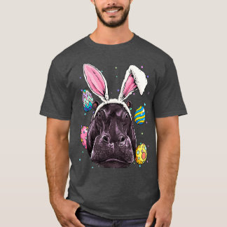 Camiseta Conejo de Pascua Hippo Divertido De Pascua Hippo R