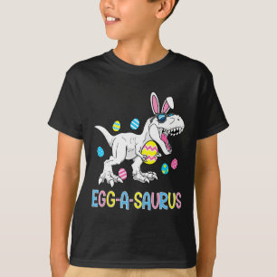 Camiseta Conejo de Pascua Huevo de Dinosaurio A Saurus Trex