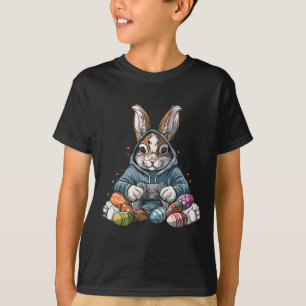 Camiseta Conejo de Pascua Huevo Divertido Chicos Chicas Niñ