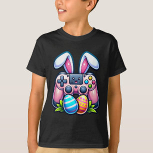 Camiseta Conejo de Pascua Huevo Videojuego Jugador Divertid