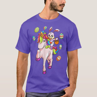Camiseta Conejo de Pascua montando Chicas unicornios, niño 
