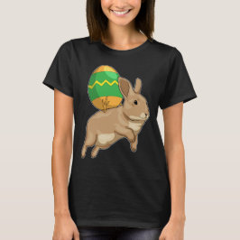 Camiseta Conejo de Pascua montando huevo de Pascua