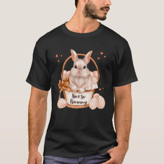 Camiseta Conejo de Pascua naranja pastelito lindo enfermera