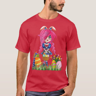 Camiseta Conejo de Pascua Oídos Japoneses Anime Merch Cute
