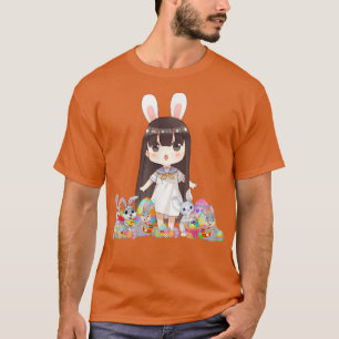 Camiseta Conejo de Pascua Oídos Japoneses Anime Merch Cute 
