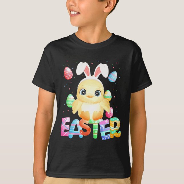 Camiseta Conejo de Pascua Pollo de Pascua (Anverso)