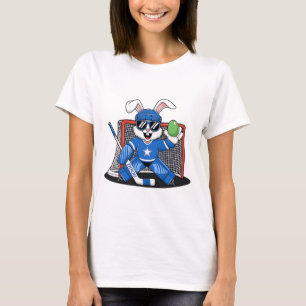 Camiseta Conejo de Pascua Portero de Hockey sobre Hielo Hom