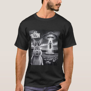 Camiseta Conejo de Pascua Selfie Él es Rizzin Divertido Jes