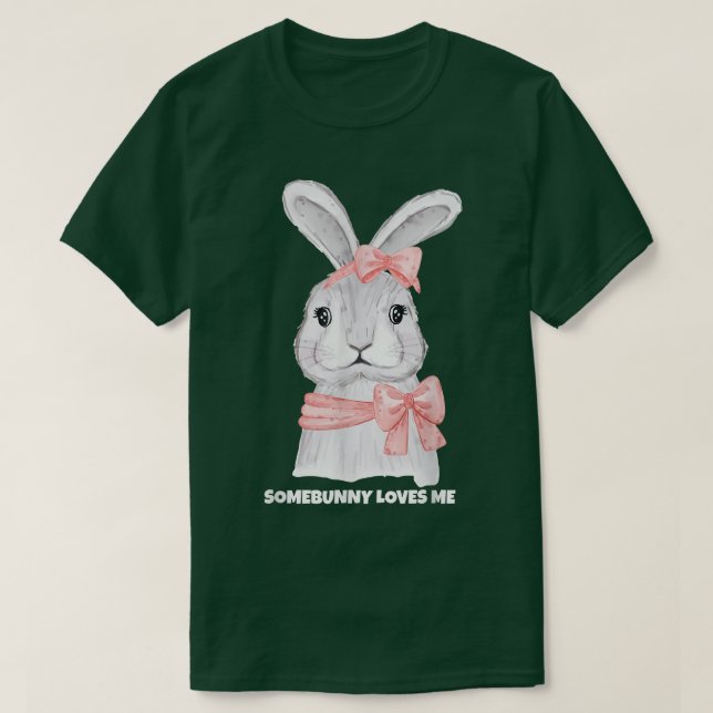 Camiseta Conejo de Pascua, Somebunny me ama 361  (Diseño del anverso)