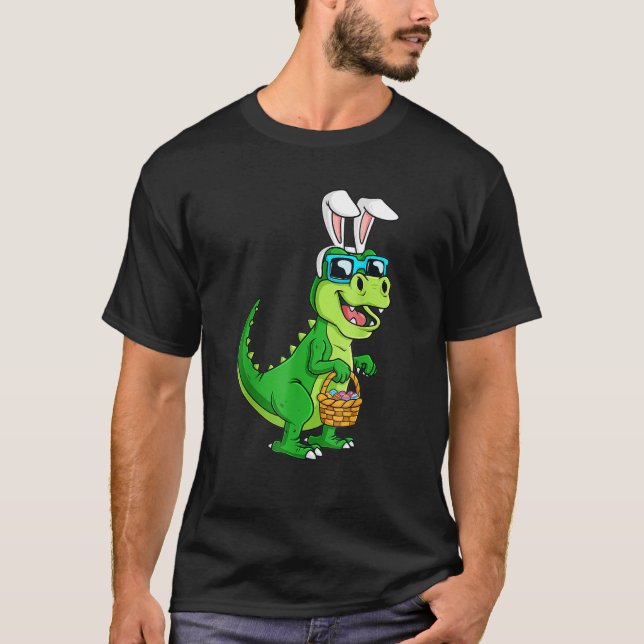 Camiseta Conejo de Pascua T Rex con Dinosaurio Funny de la  (Anverso)