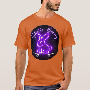 Camiseta Conejo de patineta púrpura en Skateboard
