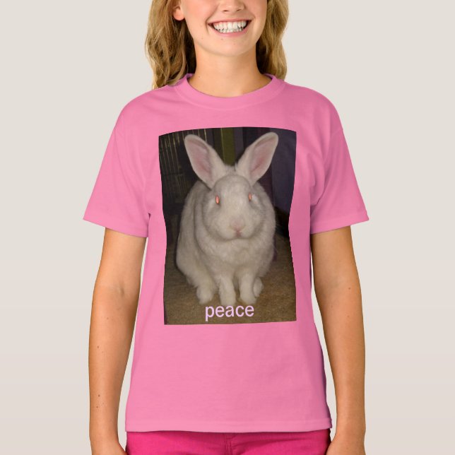 Camiseta conejo de paz (Anverso)