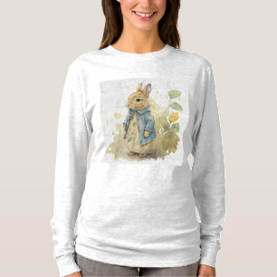 Camiseta conejo de peter vintage con flores T-Shirt
