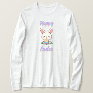 Camiseta Conejo de primavera/Semana Santa con huevo