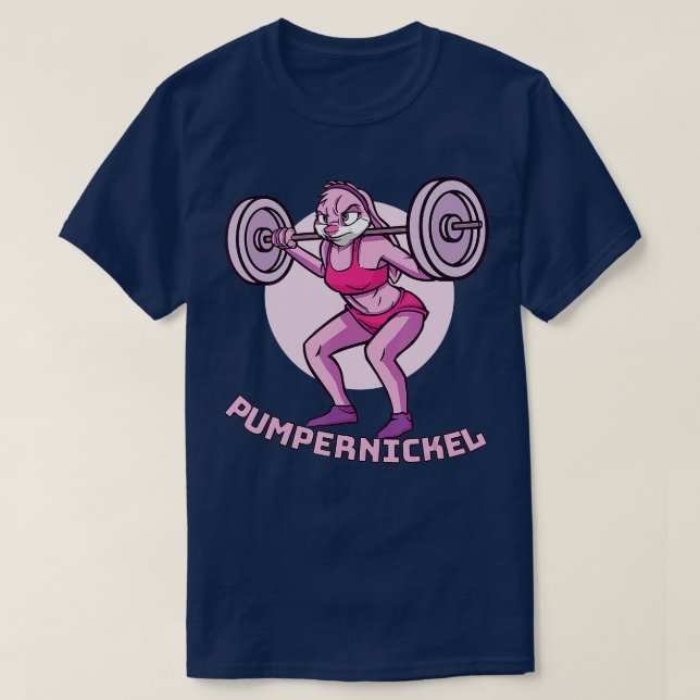 Camiseta Conejo de Pumpernickel con la construcción de cuer (Diseño del anverso)