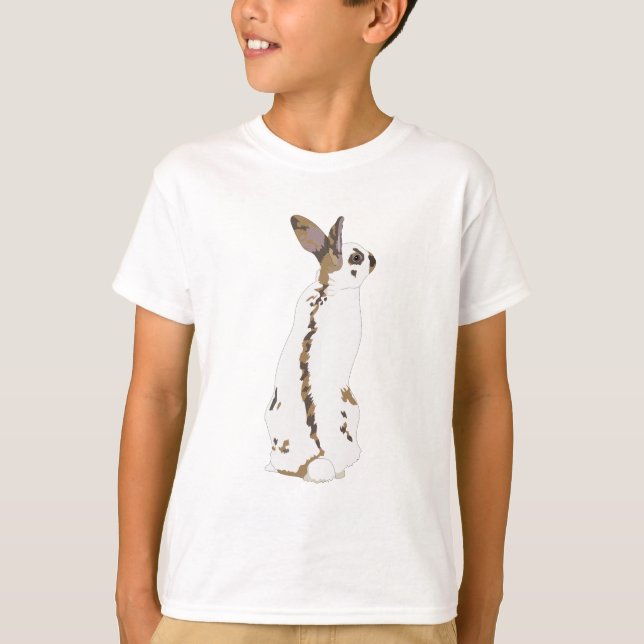 Camiseta Conejo de puntos ingleses - de pie (Anverso)