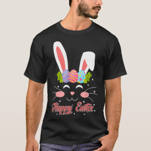 Camiseta Conejo de Semana Santa Face Happy Easter Bunny Boy