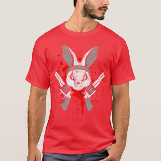 Camiseta Conejo de terror maligno divertido que dice regalo