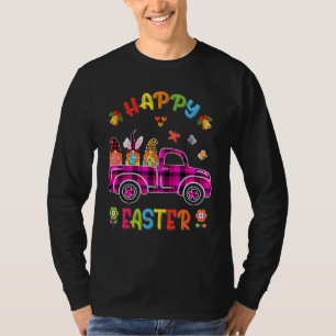 Camiseta Conejo de tres nómadas con huevo feliz Día de Pasc