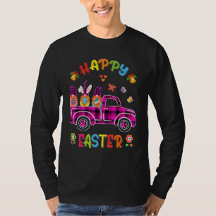 Camiseta Conejo de tres nómadas con huevo feliz Día de Pasc