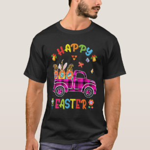 Camiseta Conejo de tres nómadas con huevo feliz Día de Pasc